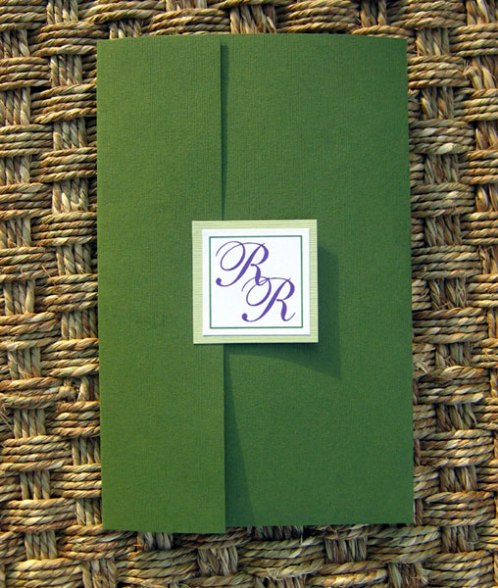 green wedding invitations templates
