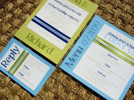 Blue Wedding Invitations 07