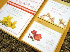 Orange Wedding Invitations 03