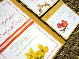 Orange Wedding Invitations 05