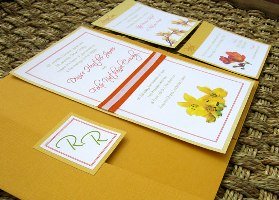 Orange Wedding Invitations 06