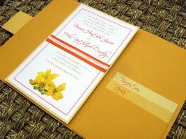 Orange Wedding Invitations 07