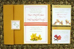 Orange Wedding Invitations 08