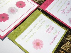 Pink and Green Wedding Invitations 06